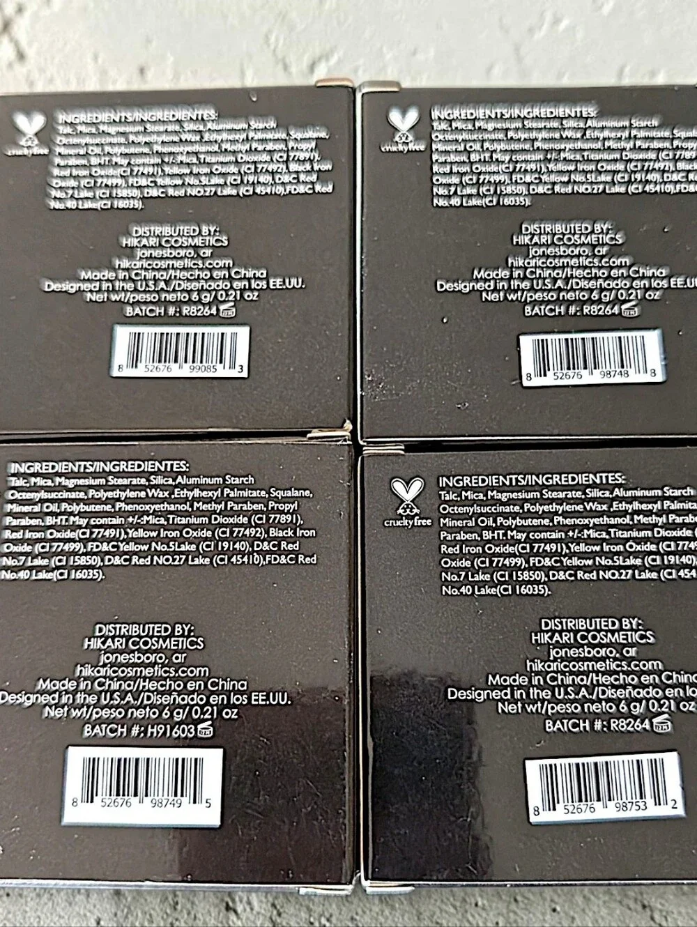New Hikari Blush Lot of 4 – Flirty, Tango, Cameo & Island Glow – Sealed